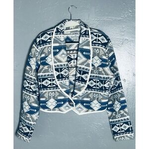 vintage Side Saddle brand jacket South Western Pattern Size XL 100% Cotton
